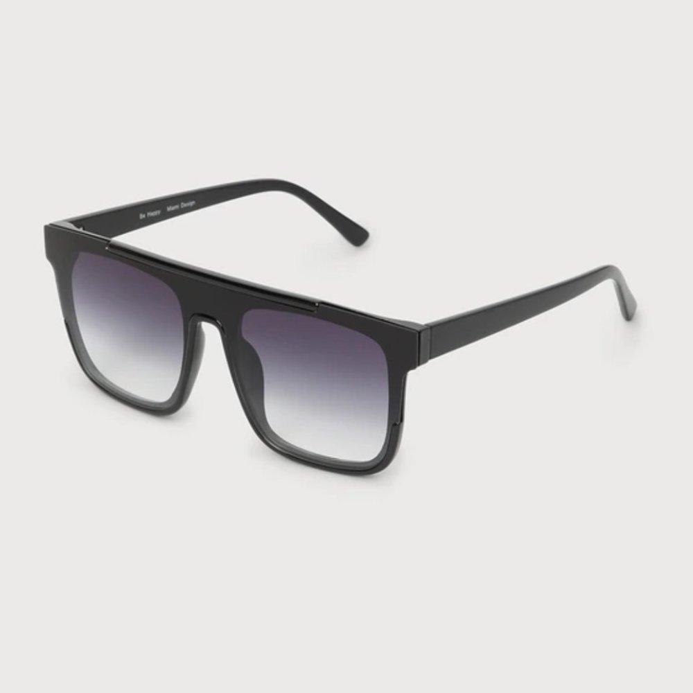 NWT Lulu's Standard Black Shield Sunglasses - Picture 3 of 4